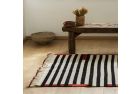 Handwoven Rug with Horizontal Striped Pattern