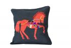 Embroidered Cushion - Horse Motifs 50x50