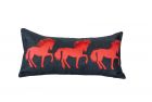 Embroidered Cushion - Three Horses 60x30