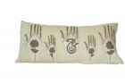 Embroidered Cushion - Floral & Calligraphic Motifs 60x30