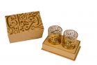 TEA GLASSES WITH CALLIGRAPHY AND BOX (2)