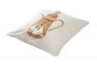 DALLAH CUSHION COVER 50X50 SHADES OF GOLD Linen (off- white base )