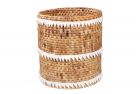 Hand woven small sized laundry basket without cover