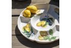 Ceramic Plate Divided with Lemon Decoupage