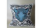 Tiger w/ Arabic Letters Cushion 50*50 - Blue