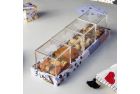 Playing Cards Decoupaged Tray with Plexi Boxes: Set of 4