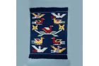 Handwoven Doormat: Bird Motifs