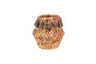 BASKET - BANANA LEAVES & TASSELS