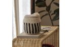 Striped Handwoven Wool Basket