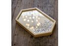 Hexagonal Mirror with Arabic Calligraphy - Design 1