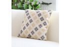 Geometric Embroidered Cushion
