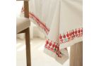 Linen Tablecloth with Traditional Embroidery