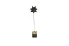 Star Stand With Decoupage Cube - Silver