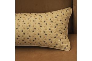 Zigzag Embroidered Cushion 30*60
