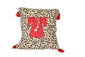 Embroidered Cushion - Thobe & Calligraphy 40*40