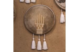 Small Henna Hands Daf - Beige