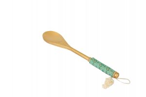 WOODEN SPOON WITH EMBROIDERY-Blue