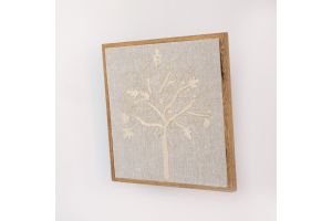 Embroidered Wall Hanging - Fig Tree - 35x35
