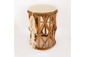 BAMBOO CHAIR - FEATHER Tassels - Large