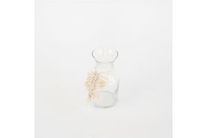 Glass Vase – Linen Feather - Small