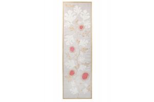 Embroidered Wall Hanging - Fig Branches - 120x35