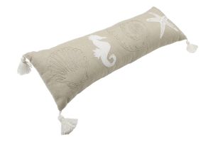 Cushion adorned with marine life motifs (Design #4)