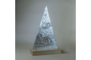 Large Silver Triangle Stand
