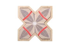 X WALL HANGING-Red/Beige