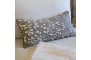 Embroidered Cushion - Rural Motifs (60x30)