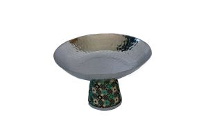 Silver Bowl with Embroidery