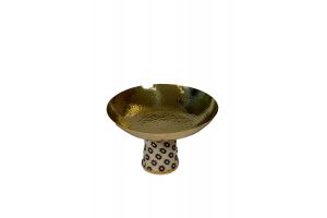 Hammered Bowl with Embroidery