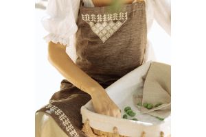 Hand-Embroidered Apron