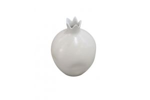 Large White Ceramic Pomegranate