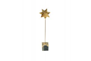 Star Stand With Decoupage Cube-Copper
